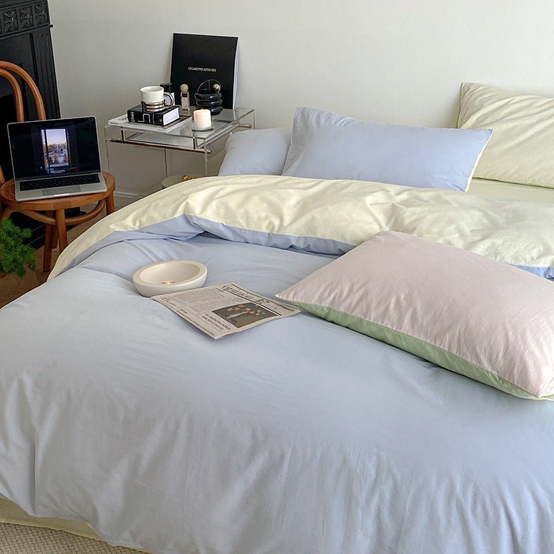  - Ever Lasting - Pastel Duo Bedding Set / Yellow + Pink - Bedding Set - Ever Lasting