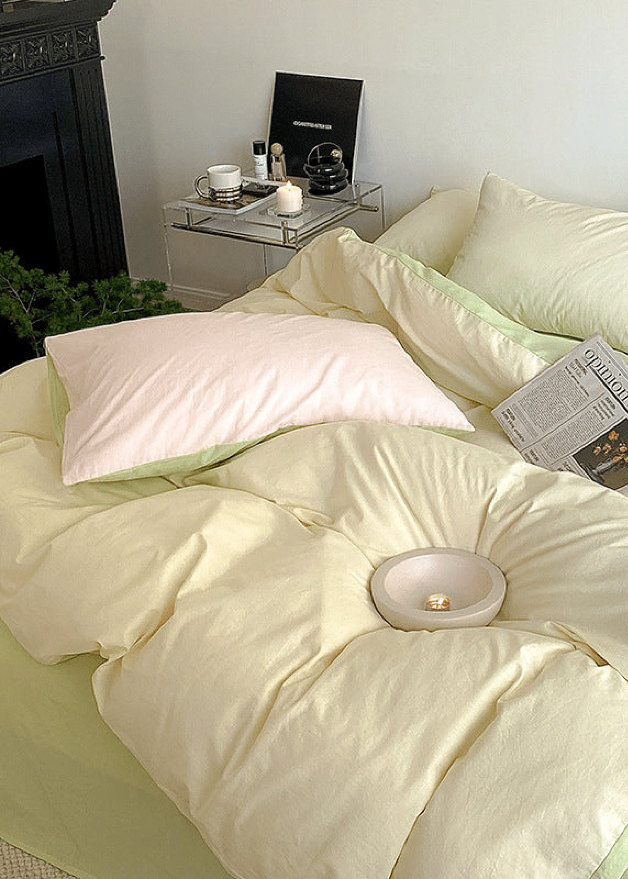  - Ever Lasting - Pastel Duo Bedding Set / Yellow + Pink - Bedding Set - Ever Lasting