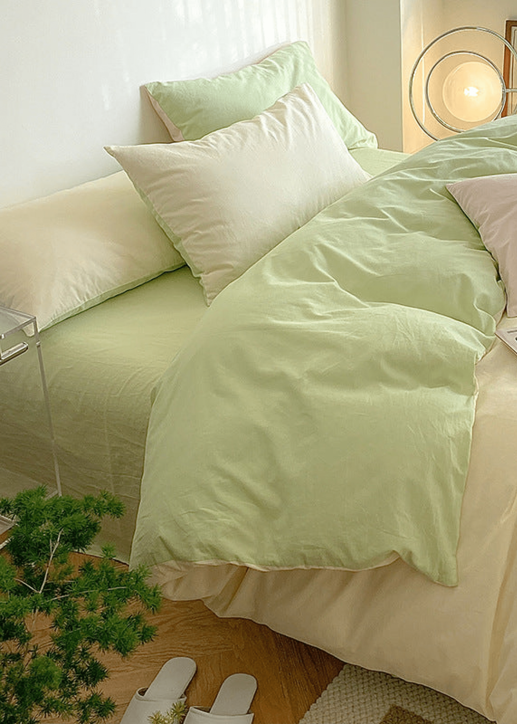  - Ever Lasting - Pastel Duo Bedding Set / Yellow + Pink - Bedding Set - Ever Lasting