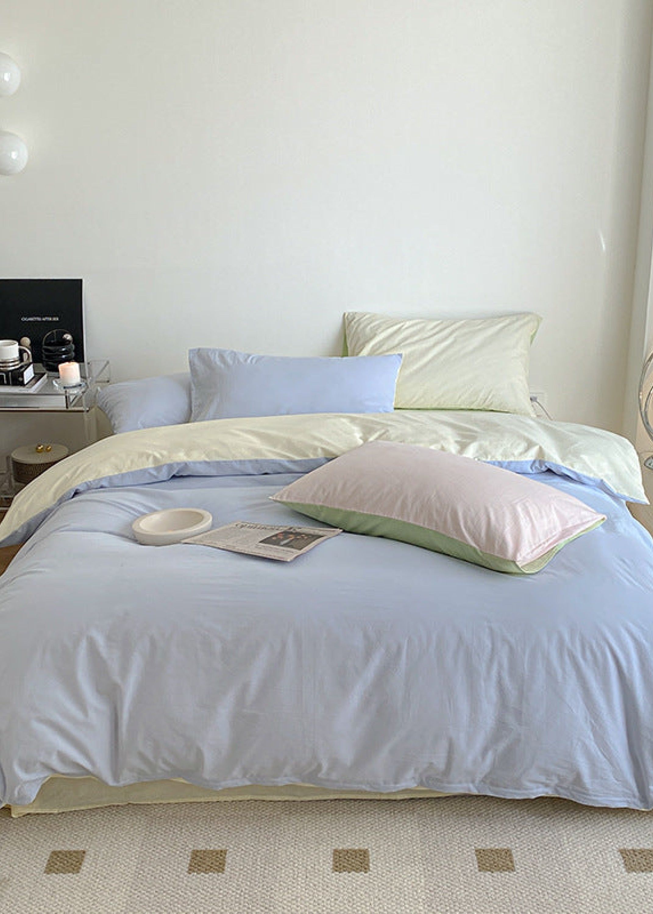 Pastel Duo Bedding Set / Yellow + Pink