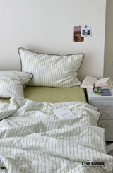 Pastel Stripe Blanket Set / Green Blankets