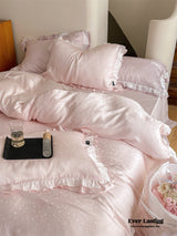 Pastel Tencel Ruffle Bedding Set