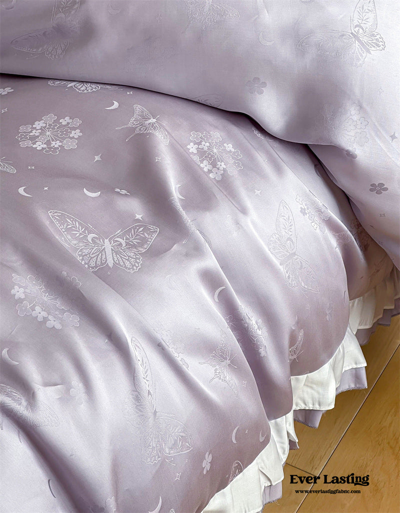 Pastel Tencel Ruffle Bedding Set