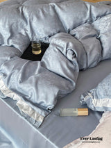Pastel Tencel Ruffle Bedding Set