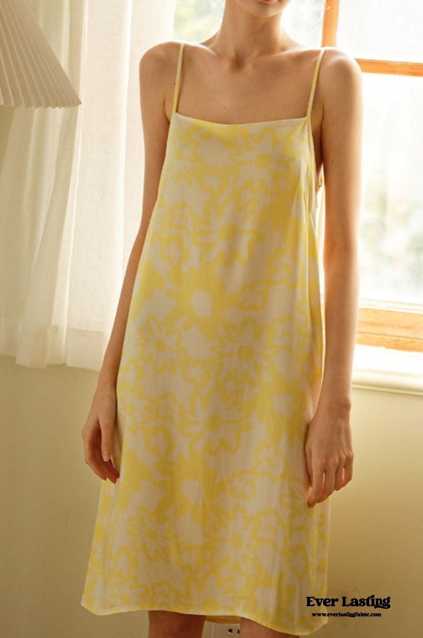 Pastel Yellow Floral Summer Slip - Ever Lasting