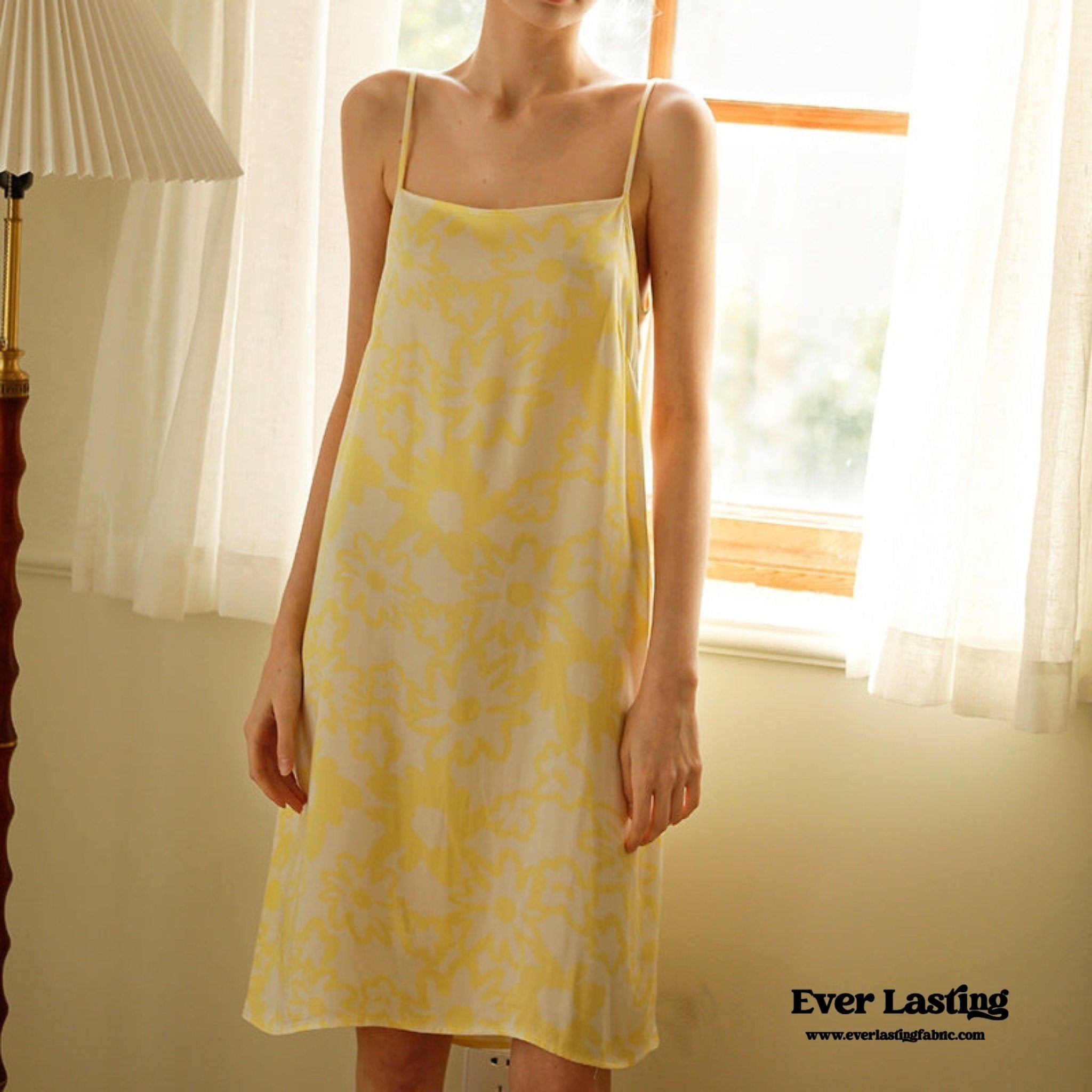 Pastel Yellow Floral Summer Slip - Ever Lasting