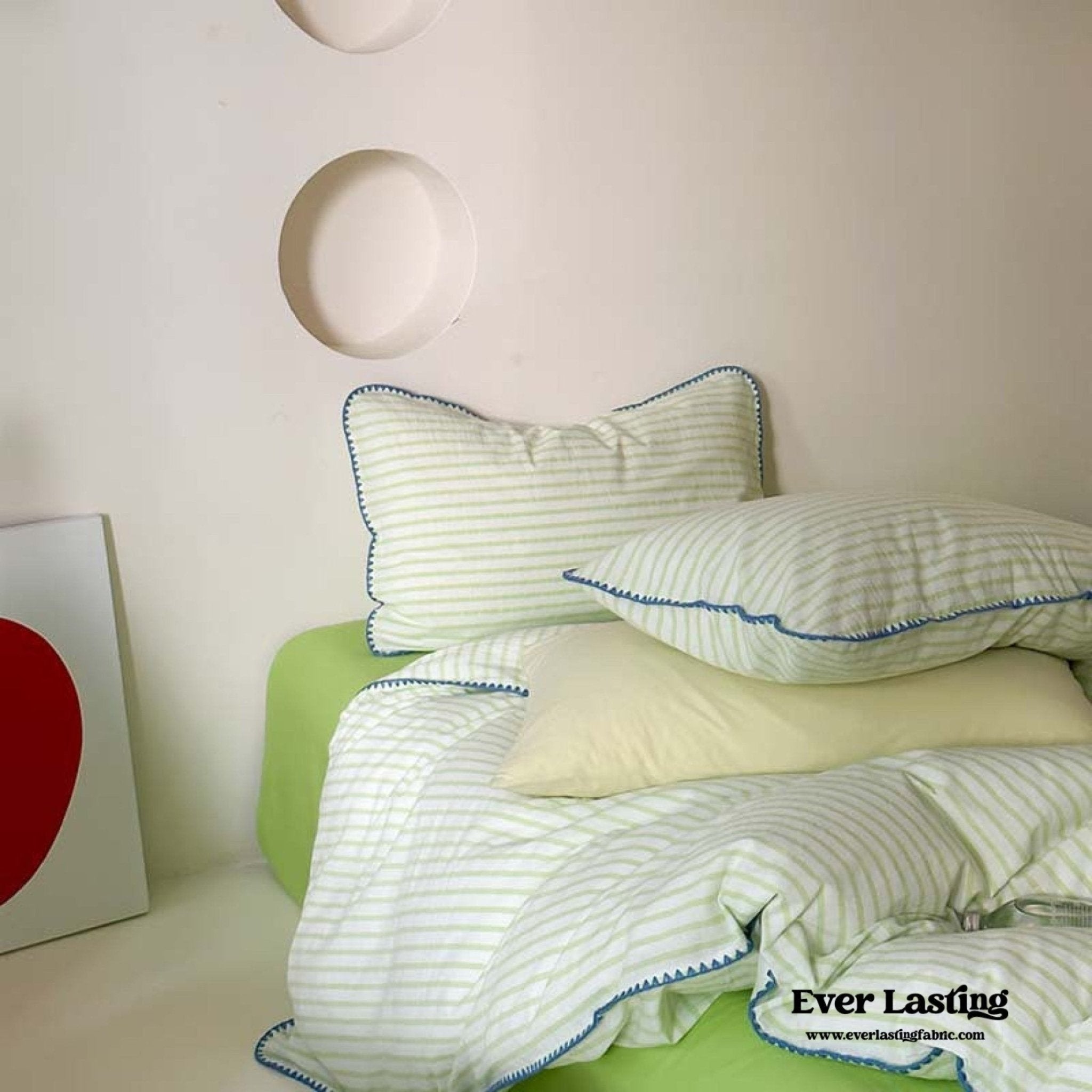 Pepper Candy Stripe Bedding Set / Fuchsia - Ever Lasting