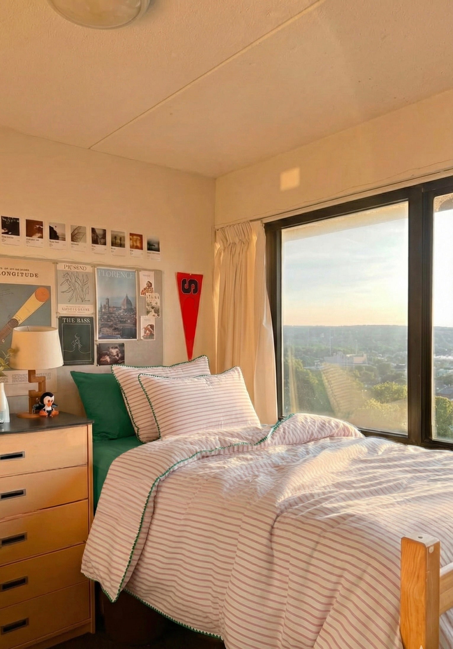  - Ever Lasting - Pepper Candy Stripe Small Room Bedding Set / Purple + Green - Bedding Set - Ever Lasting