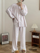 Pink Doll Kitty Long Sleeves And Pants Pajama Set Pajamas