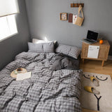 Plaid Bedding Set / Blue - Best Stylish Bedding - Ever Lasting