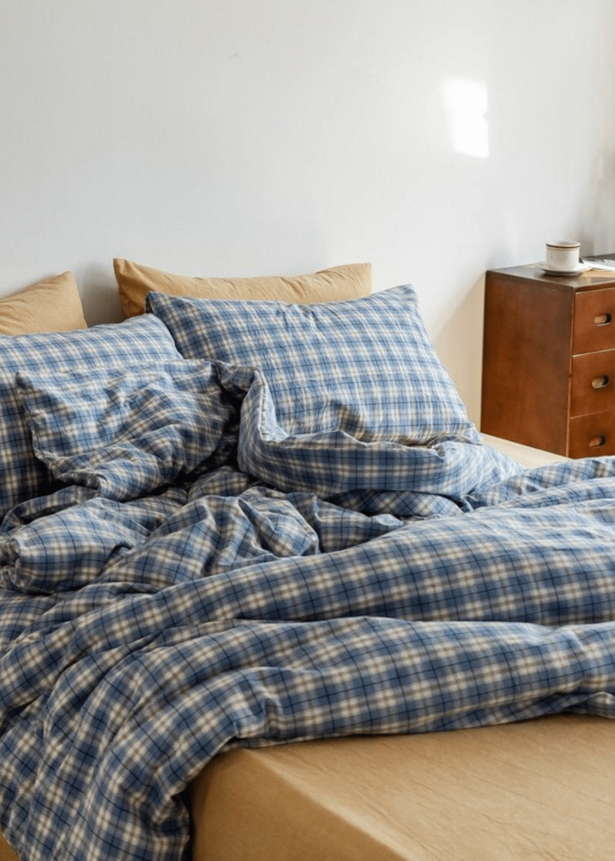  - Ever Lasting - Plaid Bedding Set / Blue + Mustard - Bedding Set - Ever Lasting