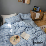 Plaid Bedding Set / Gray