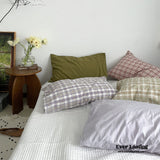 Duo Plaid Pillowcases (5 Colors)
