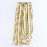 Plaid Washed Cotton Pajama Pants Green / Small/Medium Pajamas