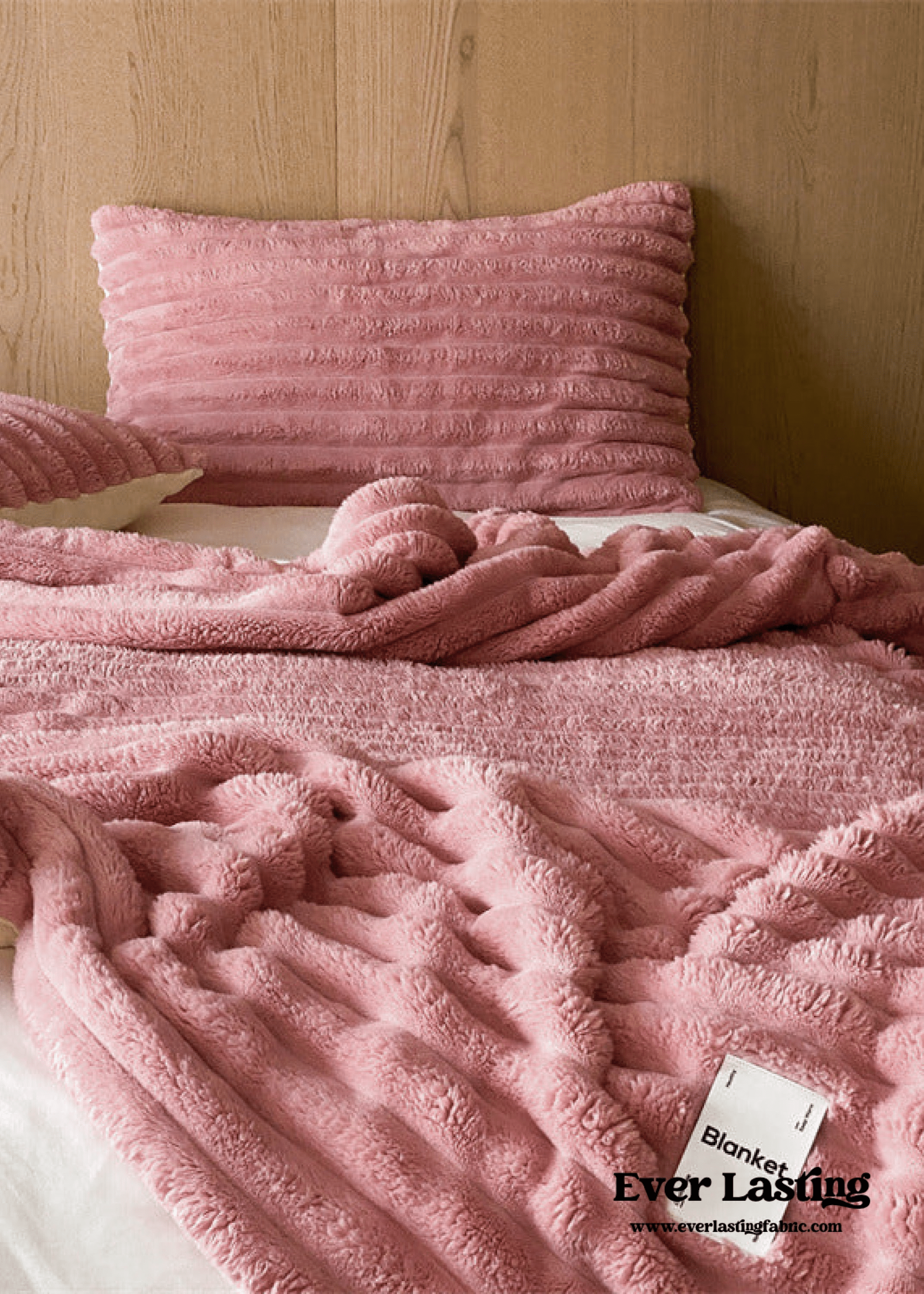  - Ever Lasting - Plush Cozy Jacquard Blanket / Blue - Blankets - Ever Lasting