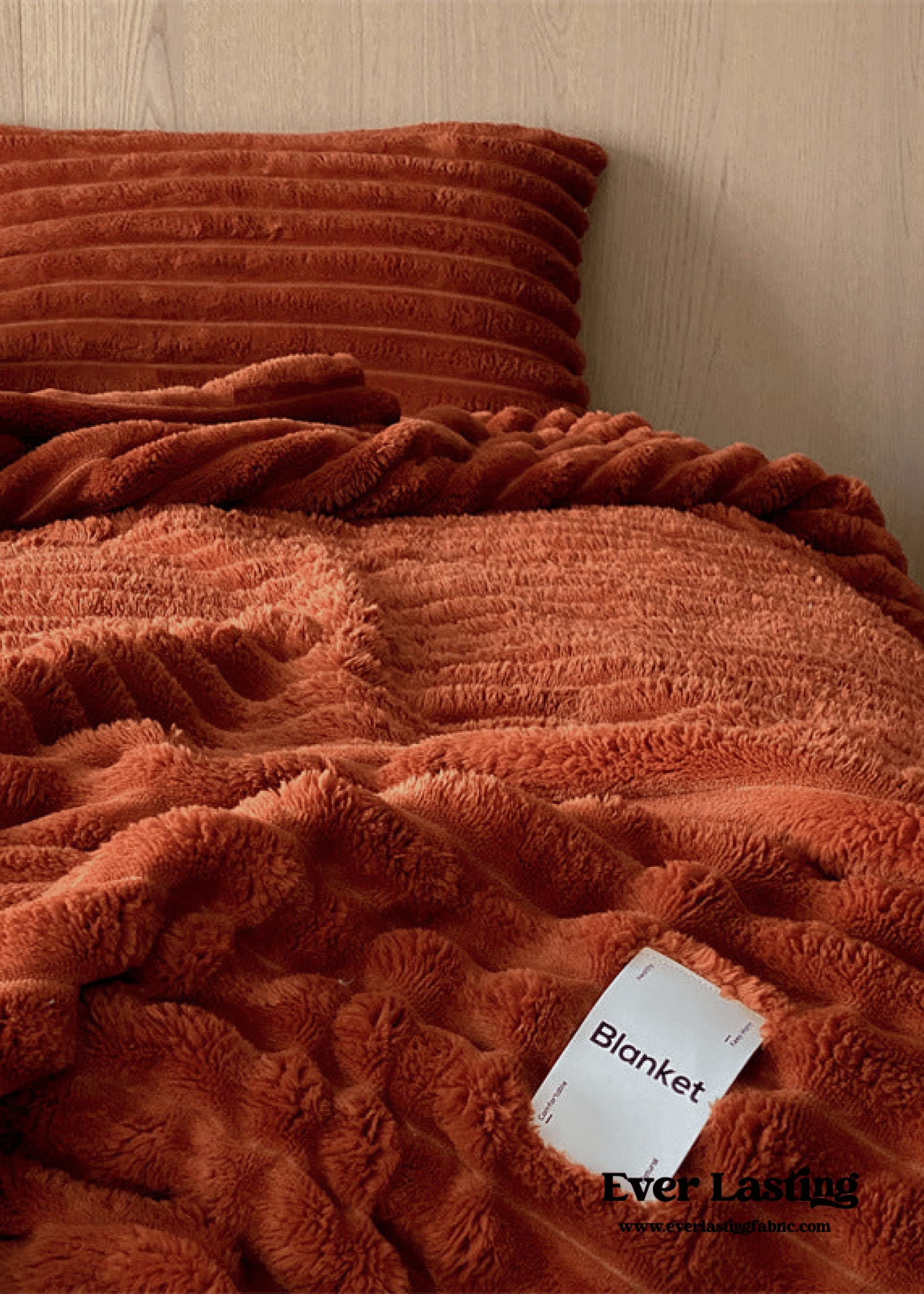  - Ever Lasting - Plush Cozy Jacquard Blanket / Blue - Blankets - Ever Lasting