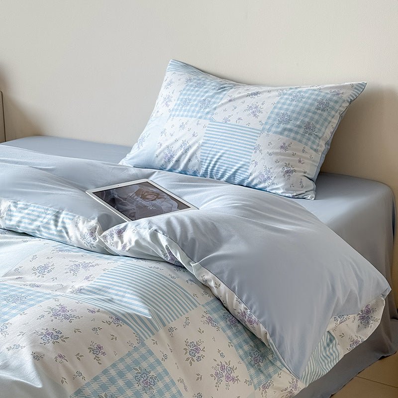  - Ever Lasting - Poppy Patchwork Floral Bedding Set / Pink - Bedding Set - Ever Lasting