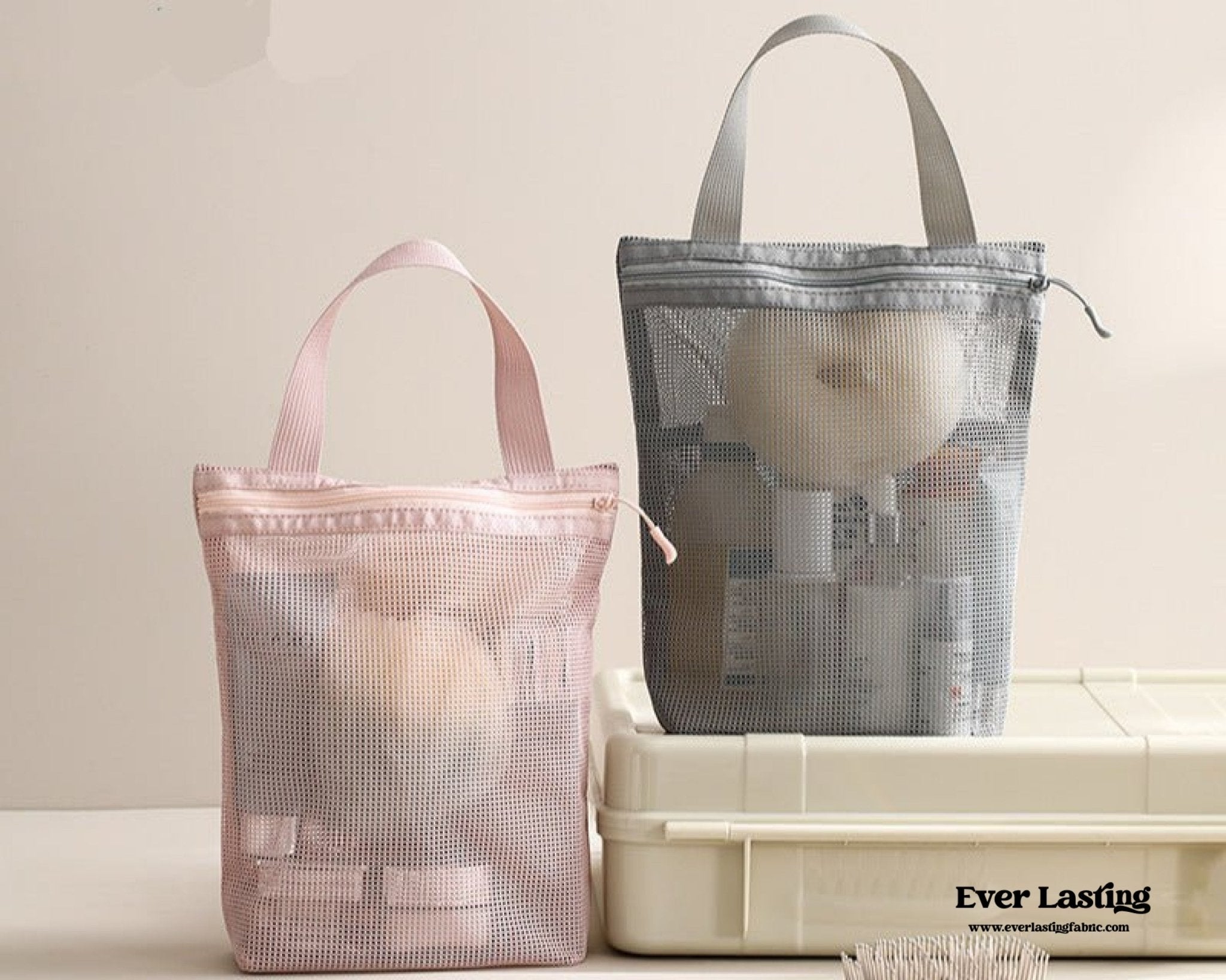 Portable Mesh Shower Caddy – Toiletries Organizer Bag for Gym, College, or Camping - Ever Lasting