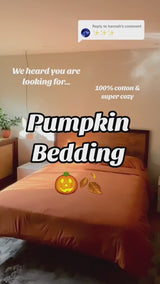 Mixed Color Bedding Set / Custard + Orange