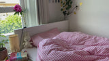 Gingham Bedding Set / Pink