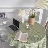 Gingham Table Cloth Picnic Blanket / Green