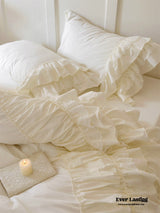 Princess Ruffle Lace Washed Cotton Bedding Bundle