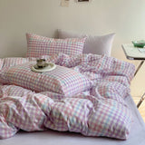 Rainbow Gingham Bedding Set / Purple Bundle