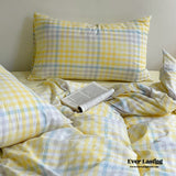 Rainbow Gingham Bedding Set / Yellow Bundle