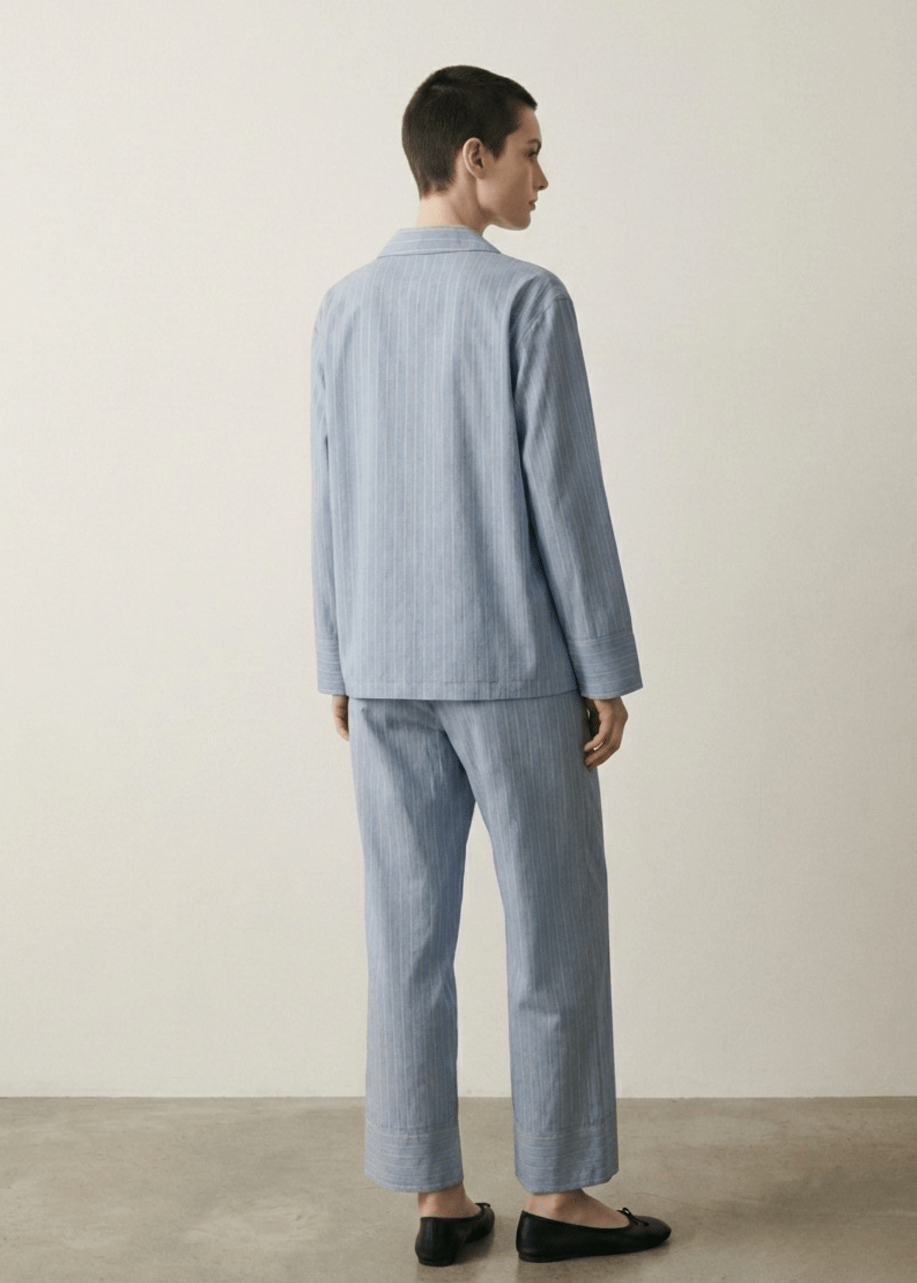  - Ever Lasting - Reese Long - Sleeve Striped Pajama Set / Purple - Pajamas - Ever Lasting