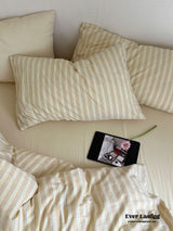 Refreshing Stripe Bedding Set / Blue Single