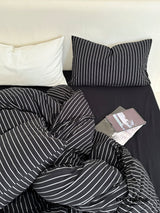 Refreshing Stripe Bedding Set / Blue Single