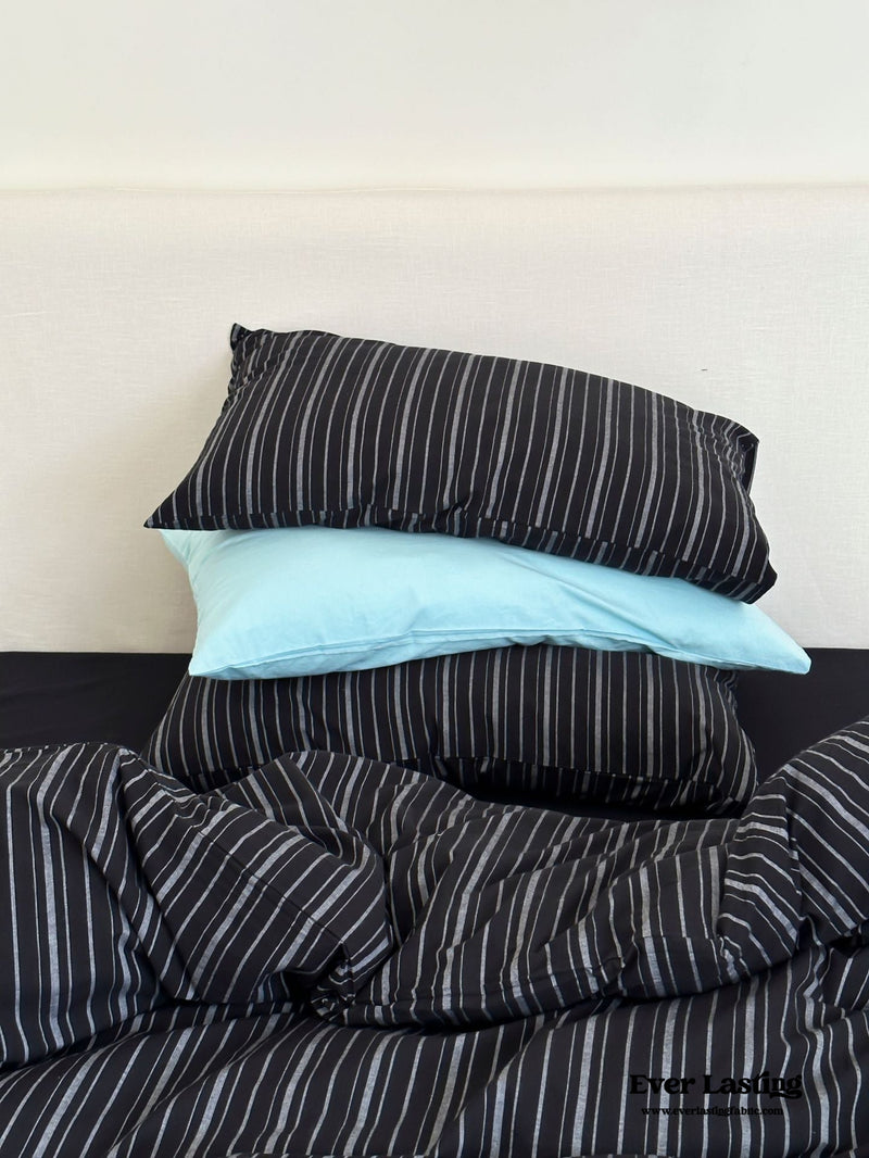 Refreshing Stripe Bedding Set / Blue Single