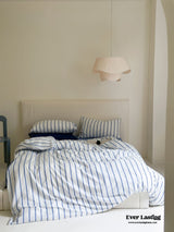 Refreshing Stripe Bedding Set / Blue Single