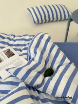 Refreshing Stripe Bedding Set / Blue Single