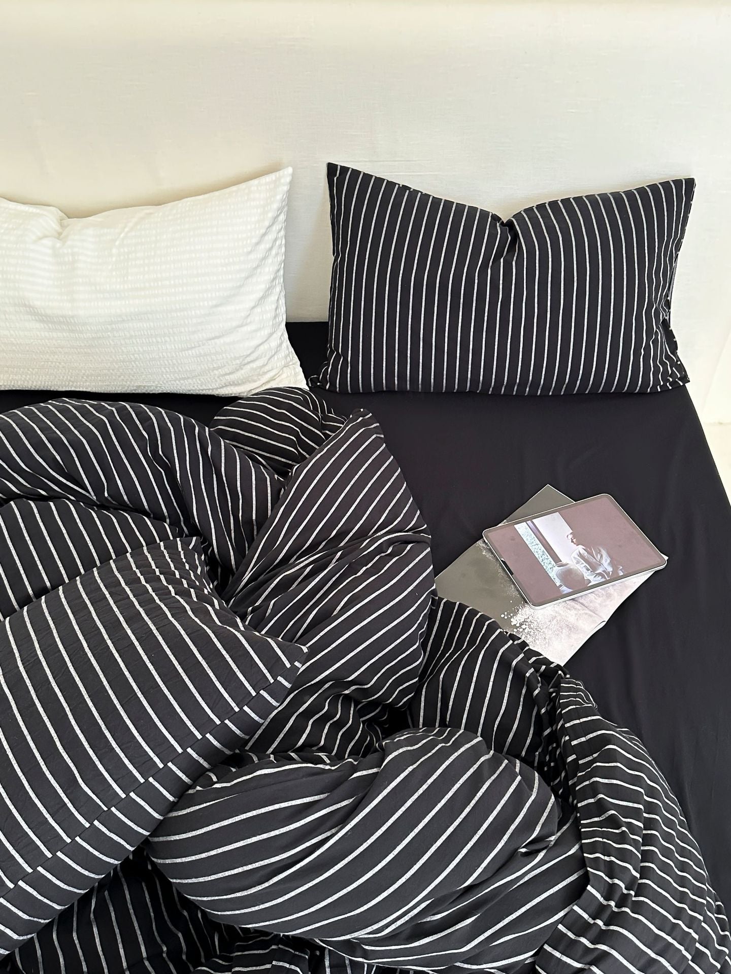  - Ever Lasting - Refreshing Stripe Bedding Set / Blue Single - Bedding Set - Ever Lasting