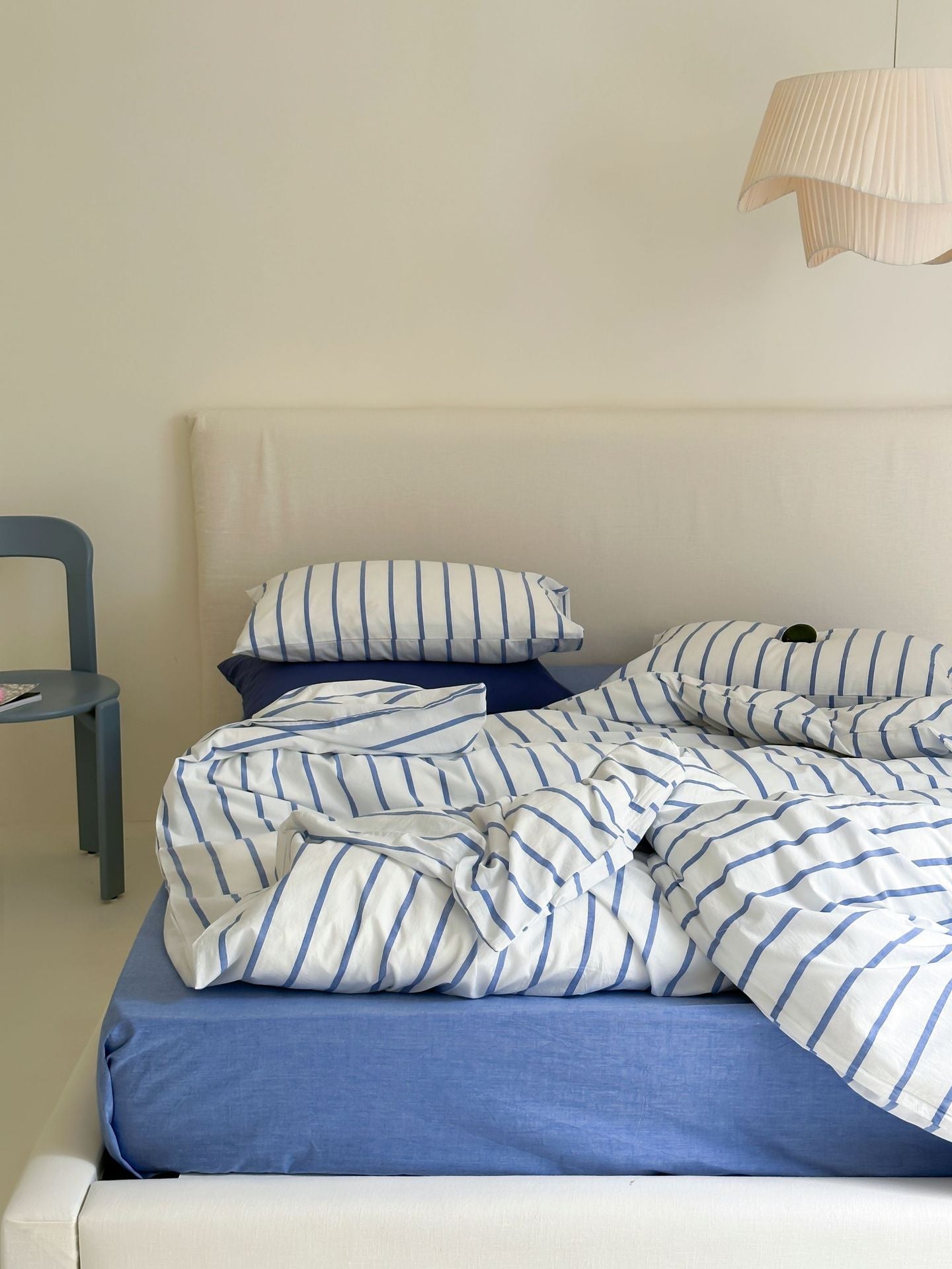  - Ever Lasting - Refreshing Stripe Bedding Set / Blue Single - Bedding Set - Ever Lasting