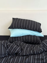 Refreshing Stripe Bedding Set / Forest Green