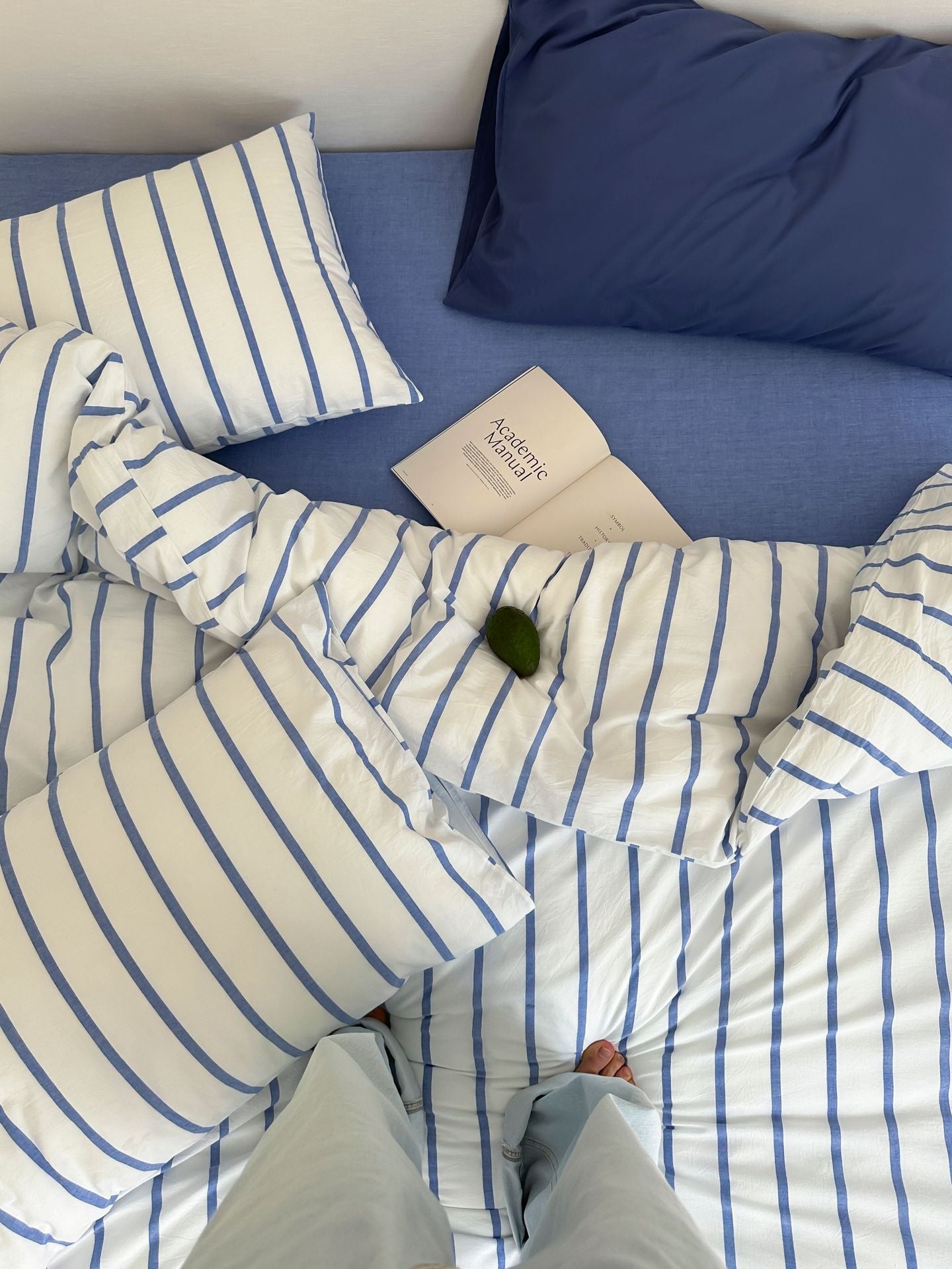  - Ever Lasting - Refreshing Stripe Bedding Set / Forest Green - Bedding Set - Ever Lasting