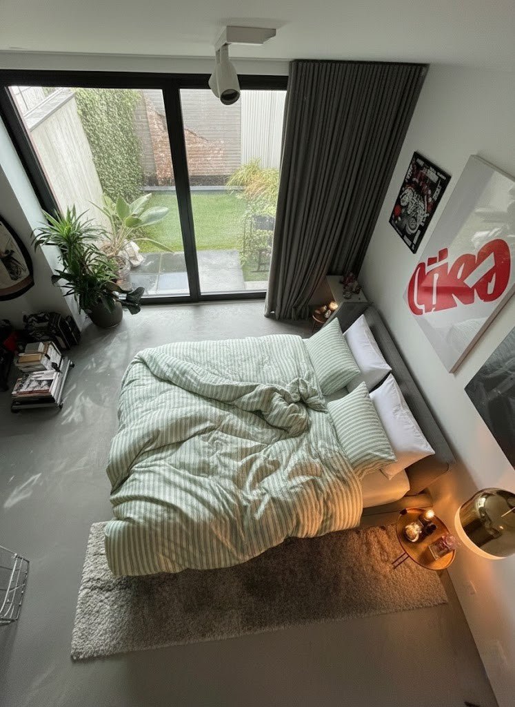  - Ever Lasting - Refreshing Washed Cotton Stripe Bedding Bundle - Bedding Bundle - Ever Lasting