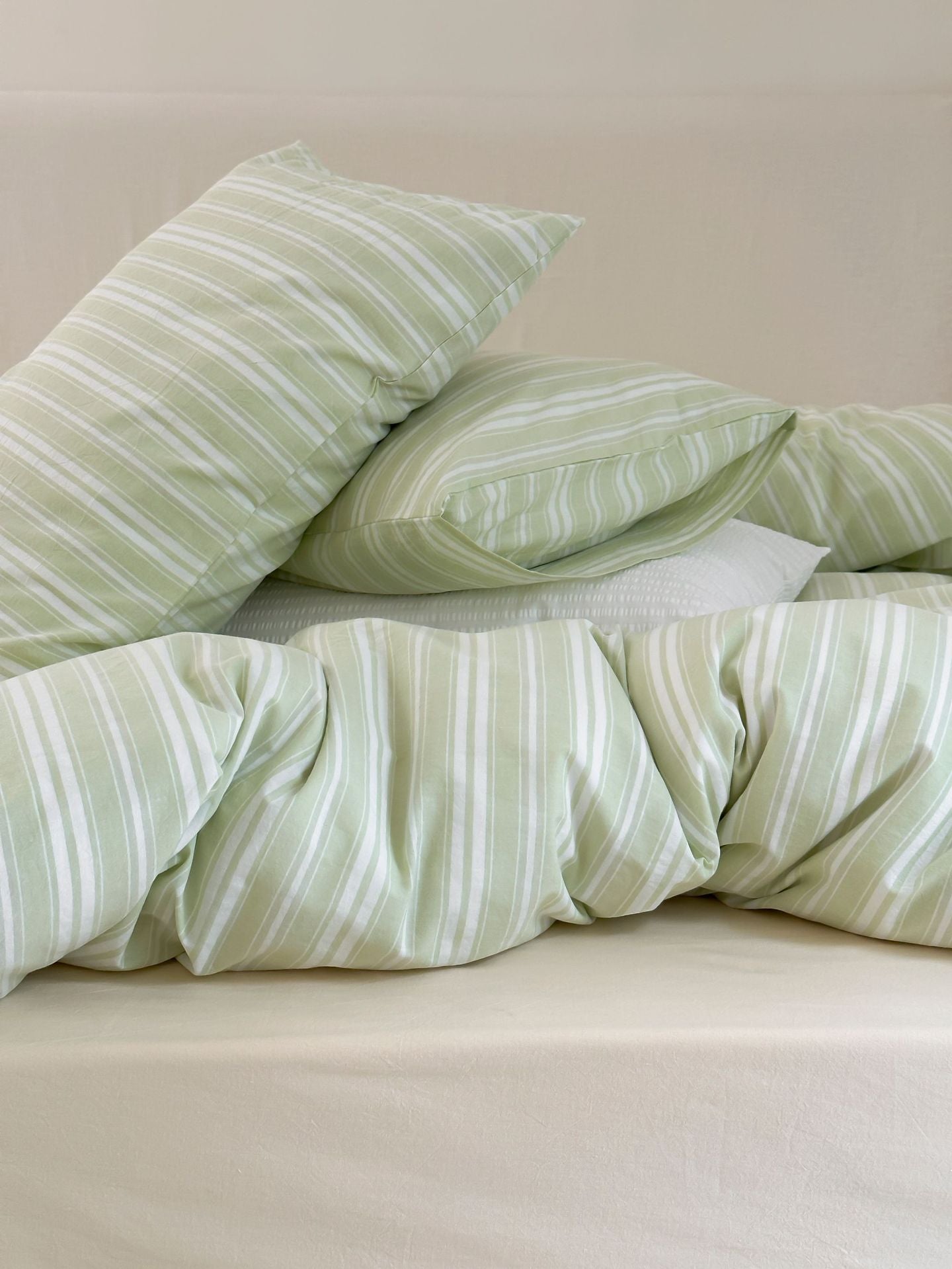  - Ever Lasting - Refreshing Washed Cotton Stripe Bedding Bundle - Bedding Bundle - Ever Lasting
