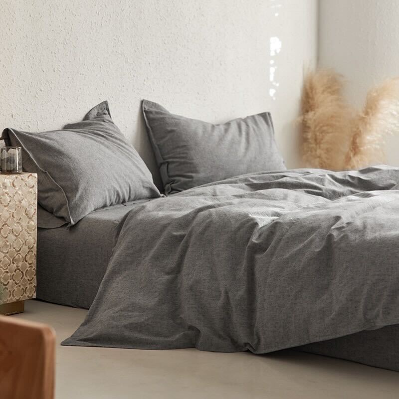  - Ever Lasting - Rhea Pastel Bedding Set / Light Gray - Bedding Set - Ever Lasting