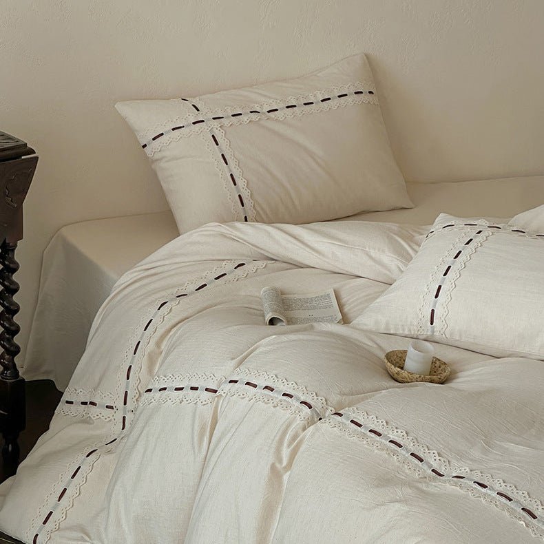  - Ever Lasting - Riona Jacquard Lace Bedding Bundle - Bedding Bundle - Ever Lasting