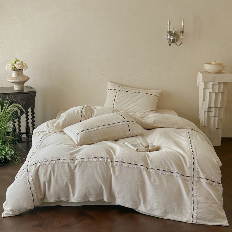  - Ever Lasting - Riona Jacquard Lace Bedding Bundle - Bedding Bundle - Ever Lasting