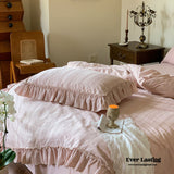 Romantic Floral Warm Tone Bedding Set / Pink