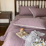 Romantic Floral Warm Tone Bedding Set / Purple