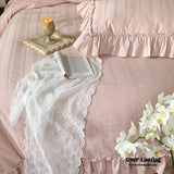 Romantic Floral Warm Tone Bedding Set / Purple