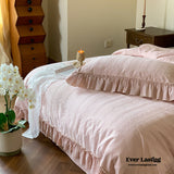 Romantic Floral Warm Tone Bedding Set / Purple