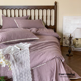 Romantic Floral Warm Tone Bedding Set / Purple