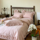 Romantic Floral Warm Tone Bedding Set / Purple