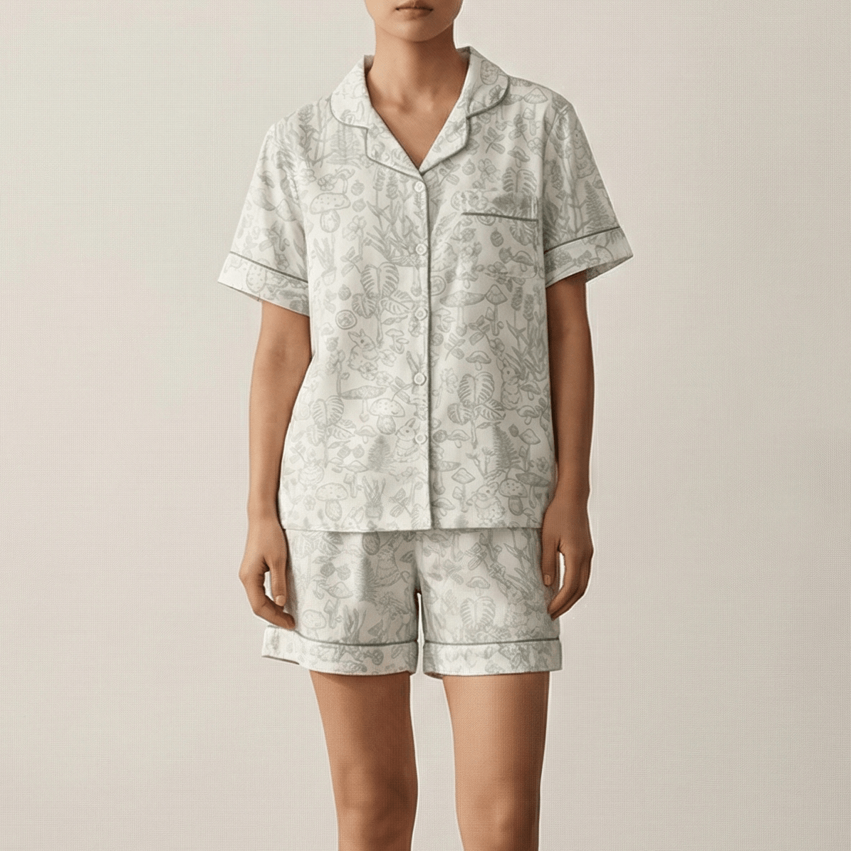  - Ever Lasting - Romilly Floral Pajama Set / Red - Pajamas - Ever Lasting